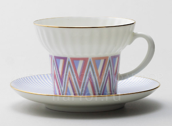 Cup and saucer tea Geometry 1 Wave