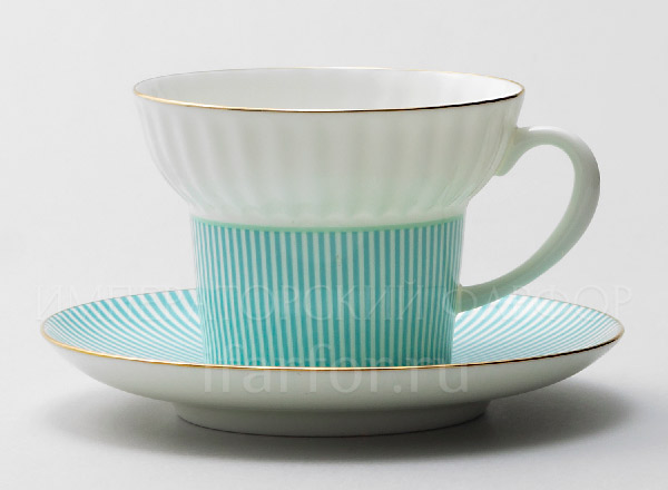 Cup and saucer tea Geometry 3 Wave