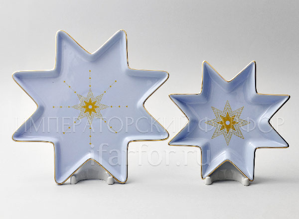 Set of 2 plates in a gift box Azur Star