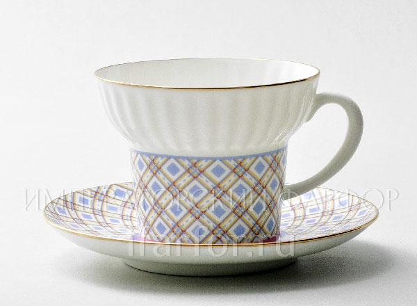 Cup and saucer tea Geometry 6 Wave