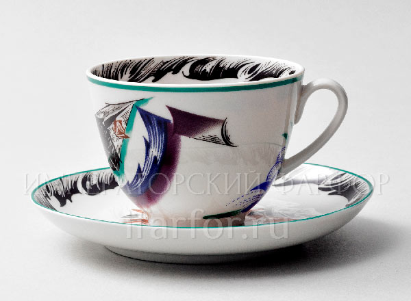 Cup and saucer tea Sickle, hammer and pinion Spring