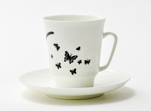 Cup and saucer Coffee Moths May