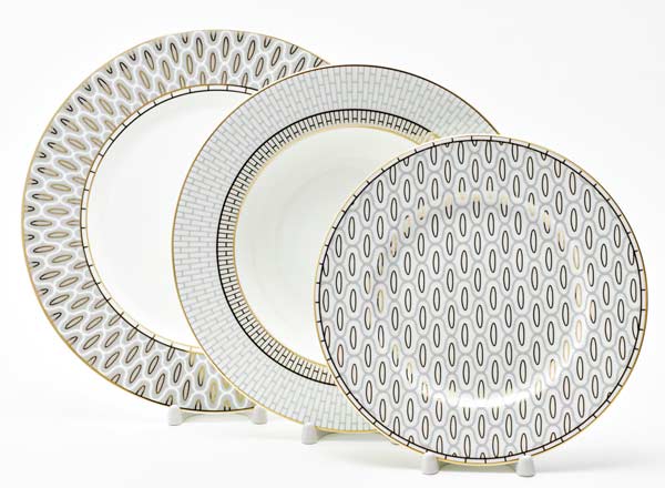 Set of plates Table Salamander Gray 6/18 Premium
