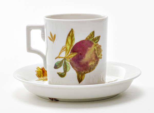 Чашка с блюдцем чайная Гранаты Гербовая