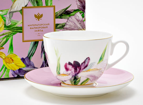 Cup and saucer in a gift box Rosie Spring-2