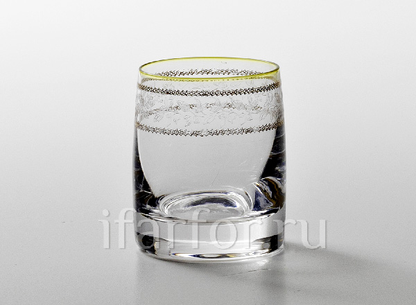 Shot-glass for vodka Floral ornament Ideal