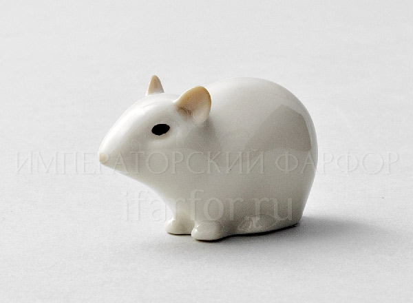 Скульптура Мышь-малютка N1 Альбинос