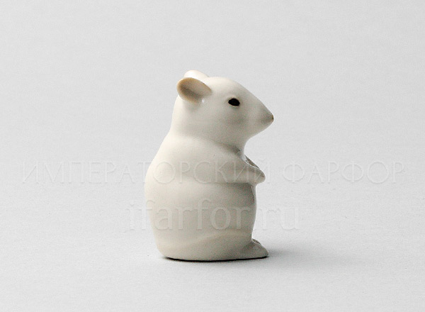 Скульптура Мышь-малютка N2 Альбинос