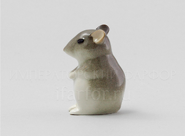 Скульптура Мышь-малютка N2 Палевая