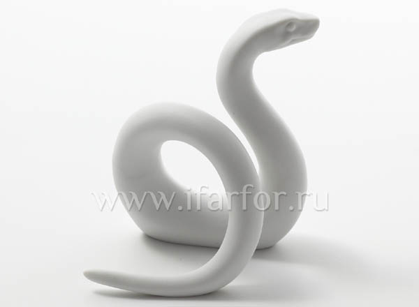Sculpture Dancing snake White