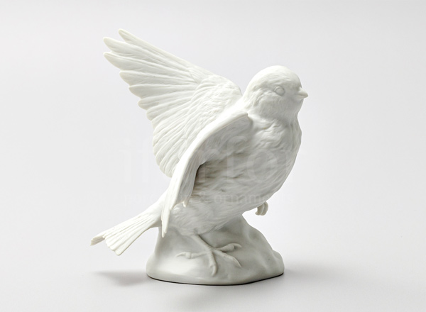 Sculpture Snow bunting White
