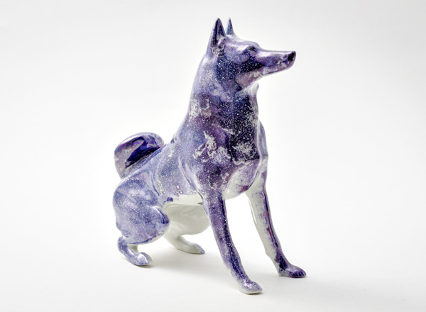 Скульптура Лайка Аметист перламутр