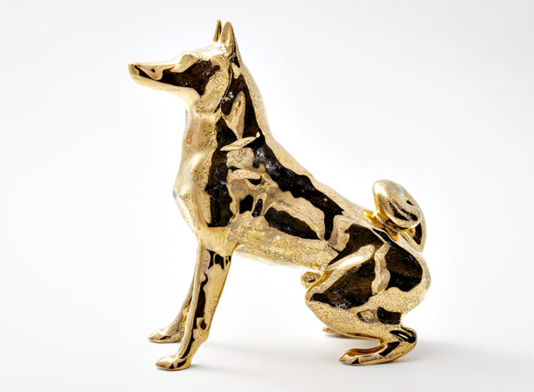 Скульптура Лайка Золото