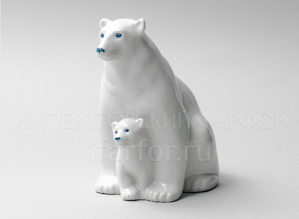Sculpture Bears White