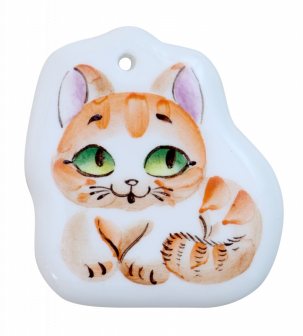 Елочная игрушка Котик 70 x 4 мм.