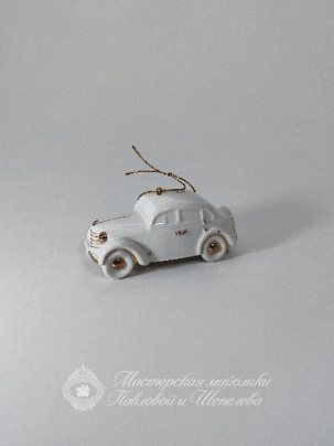 Елочная игрушка Машинка Москвич 35 x 40 мм.