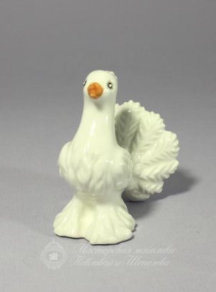 Елочная игрушка Голубь 60 x 45 мм.