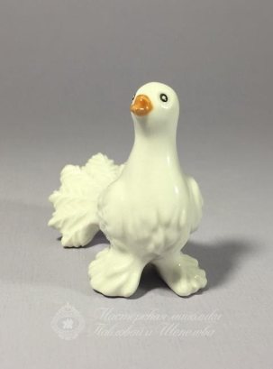 Елочная игрушка Голубка 60 x 50 мм.