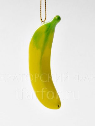 Елочная игрушка Банан мини 30 x 20 x 80 мм.