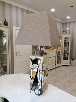 Лампа настольная настольная Кот