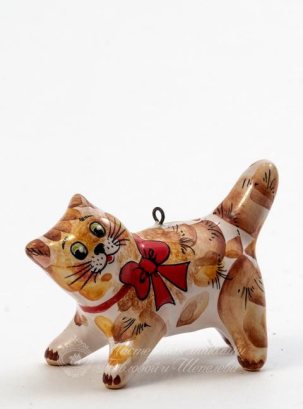 Елочная игрушка Котик 40 x 53 мм.