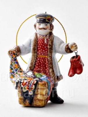 Елочная игрушка Коробейник 65 x 100 мм.