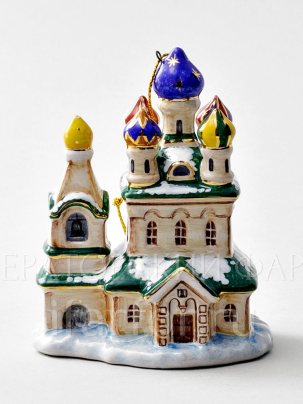 Елочная игрушка Церквушка Церквушка 1 78 x 100 мм.