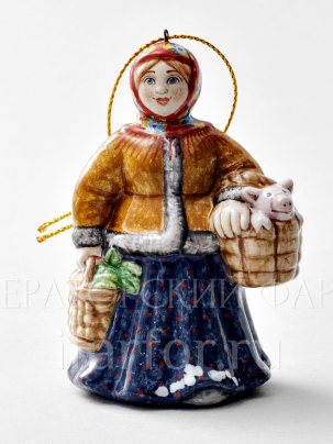 Елочная игрушка С базара 60 x 90 мм.