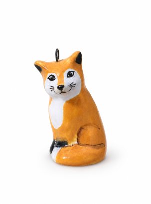 Елочная игрушка Лисенок 20 x 35 мм.