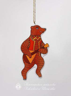 Елочная игрушка Медведь