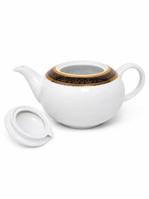 Чайник заварочный Широкий кант платина золото OPAL 1200 мл.