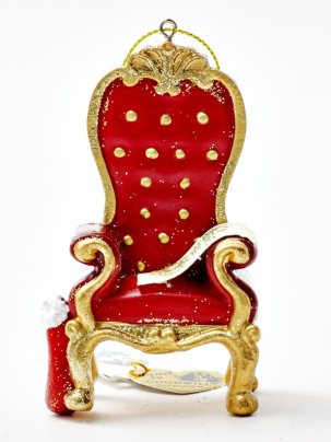 Елочная игрушка Рождественский трон 1 90 мм.