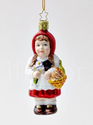 Елочная игрушка Красная шапочка 50 x 125 мм.