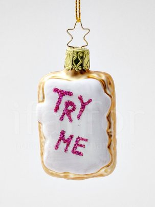 Елочная игрушка Алиса в стране чудес. Печенье TRY ME 71 мм.