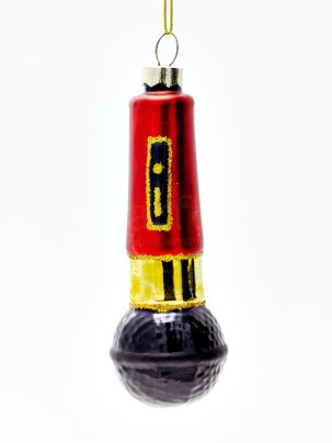 Елочная игрушка Микрофон 45 x 120 мм.