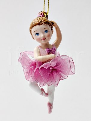Елочная игрушка Маленькая балерина 3 45 x 95 мм.