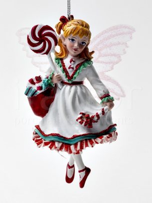 Елочная игрушка Фея с конфетами и леденцами 90 x 135 мм.