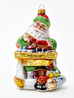 Елочная игрушка Дед Мороз мастерит игрушки 95 x 160 мм.