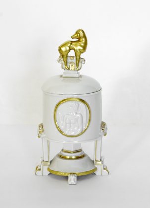 Блюдо для торта  на ножке 31см Crystalite Bohemia Perseus-nova