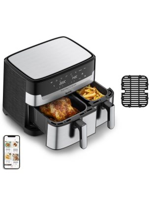 Аэрогриль электрический Tefal 8,3л, 8 автопрограмм, 2 чаши, EasyFry&Grill, EY905D10