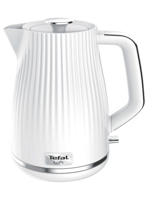 Чайник электрический Tefal Loft KO250130, 1,7 л, с фильтром от накипи, 2400 Вт, белый