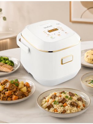 Мультиварка Tefal Mini RK601132, 2 л, со сферической чашей, 7 автоматических программ, белая
