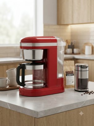 Капельная кофеварка KitchenAid 5KCM1209EER красная