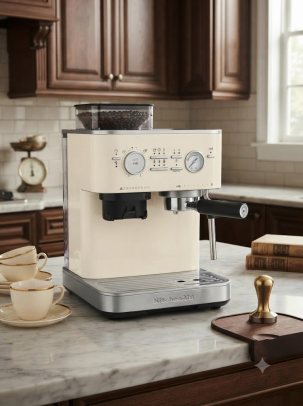 Кофемашина автоматическая KitchenAid 5KES8557EPL, фарфоровый белый