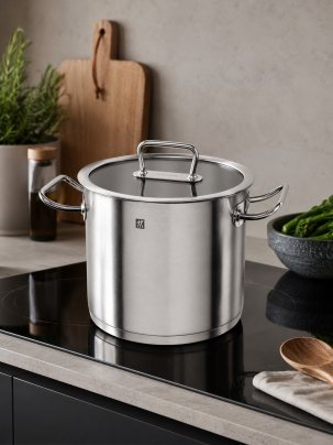 Кастрюля высокая с крышкой 24 см ZWILLING Pro