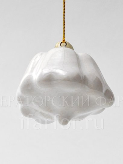 Елочная игрушка «Патиссон мини» Форма: Патиссон мини. Майолика. 55 x 45 мм.