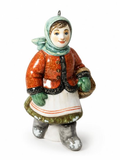 Елочная игрушка «Двенадцать месяцев. Падчерица» Майолика. 55 x 103 мм.