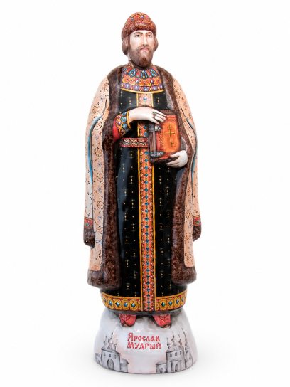 Скульптура «Ярослав Мудрый» Майолика. 75 x 370 мм.