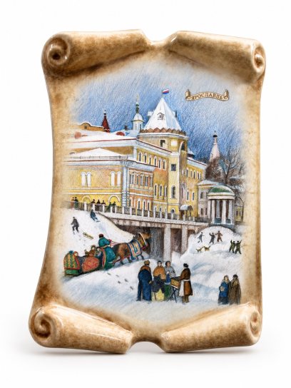 Свиток средний «Гулянья №1» Майолика. 160 x 210 мм.