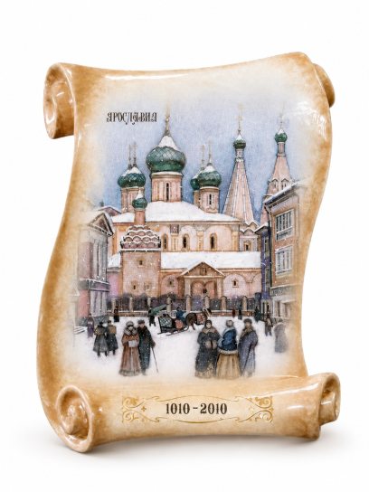 Свиток малый «Гулянья №3» Майолика. 170 x 150 мм.
